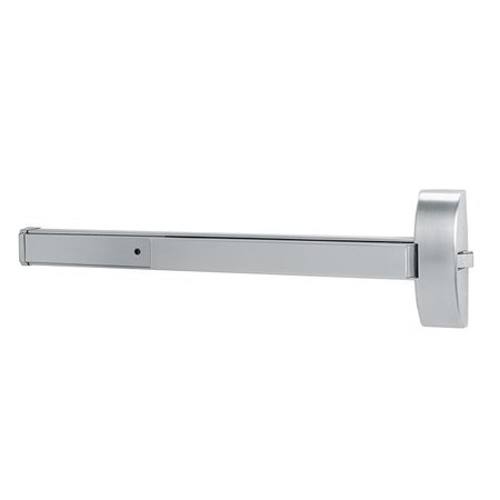 DORMA Rim Exit Device, 48 Inch, Exit Only, Satin Stainless Steel, Cylinder Dogging 9300A-630-CD